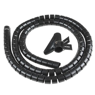 SPIRALE AVVOLGI CAVO FLESSIBILE 1.5 MT NERE