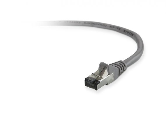CAVO RETE RJ45 CAT5E STP M-M ALETTE 2M GRIGIO