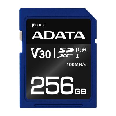 ADATA SD 256GB UHS-I U3 V30S 100-80MB/S