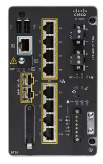 CATALYST IE3300 WITH 8 GE COPPER AND 2 GE SFP, MOD