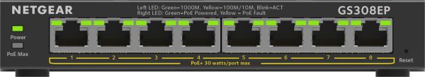 SWITCH GIGABIT ETHERNET SMART MANAGED PLUS POE+ 8P