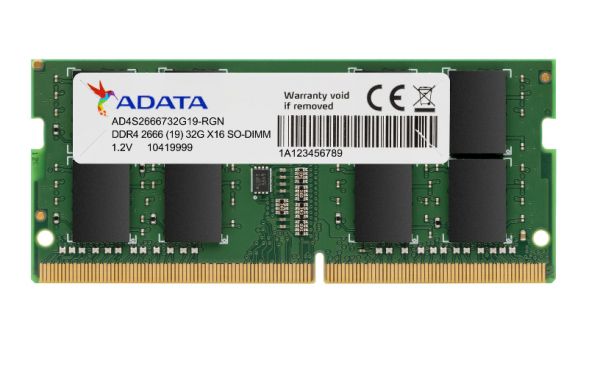 ADATA RAM 8GB DDR4 SODIMM 2666MHZ 1024X8