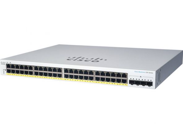 CBS220 SMART 24-PORT GE, POE, 4X10G SFP+