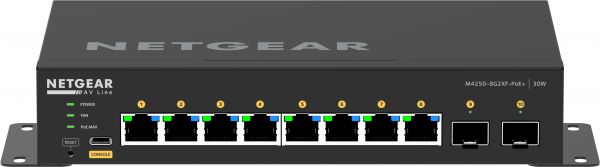 8X1G POE+ 220W AND 2XSFP+ MANAGED SWITCH