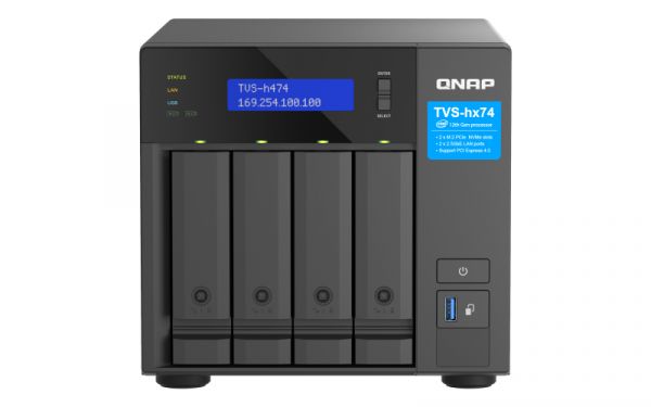 QNAP NAS 4-BAY QUTS HERO PENTIUM G7400 8GB 2X NVME