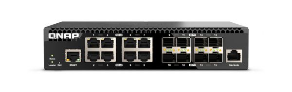 QNAP 16 PORTS SWITCH 8X10GB SFP+, 8X10GB RJ45