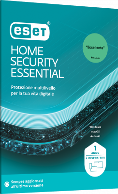 ESET HOME SECURITY ESSENTIAL 2 UTENTI 1YR NUOVO
