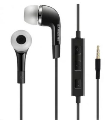 EARPHONES JACK 3.5MM BULK  BLACK