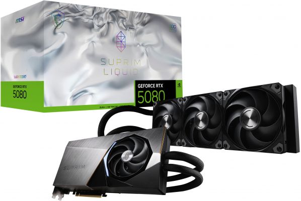 MSI VGA GEFORCE RTX 5080 16G SUPRIM LIQUID SOC