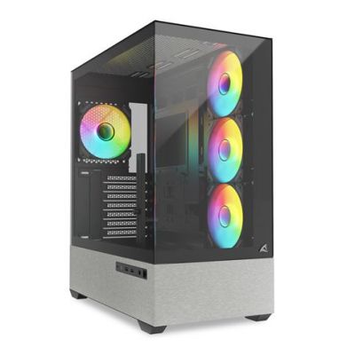 ATX SHARKOON AK7 ARGB   BLACK, TEMPERED GLASS X 2