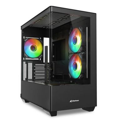 CASE M-ATX Curve Glass Panel,2x U3, 1x Type-C,TRRS