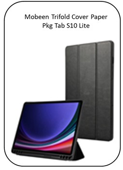 Mobeen Trifold Cover Paper Pkg Tab S10 Lite Black