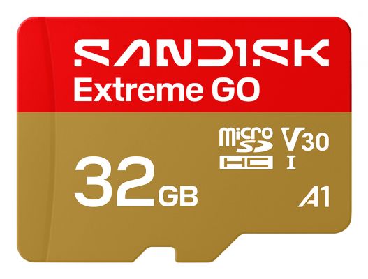 32GB EXTREME GO MICROSDHC 100MB/S A1 V30 UHS-IU3