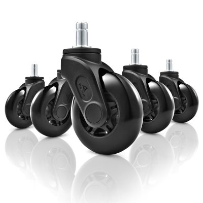 RICAMBIO - KIT 5 RUOTE 75 MM DOUBLE BALL BEARING