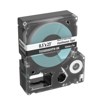 Cassetta a nastro Black on White Vynil 0.5''(12mm)