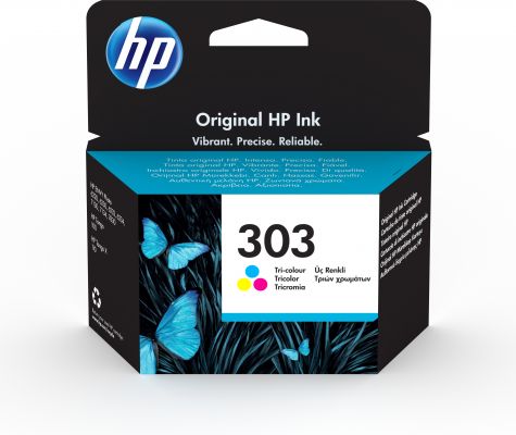 HP 303 TRI-COLOR ORIGINAL INK CARTRIDGE