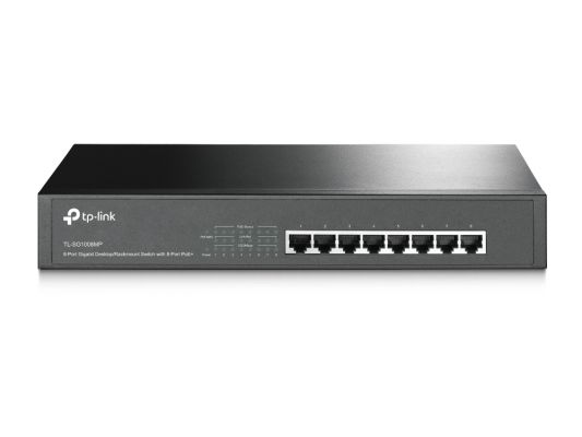 8-PORT GIGABIT POE+, 126W POWER, 1U RACK