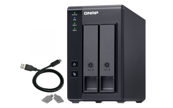 QNAP DAS 2 BAIE 3.5  SATA, 1 X USB 3.0 TYPE-C