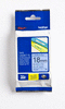 Nastro per etichett. nero/blu 18mm