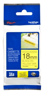LAMINATO CON ADESIVO RESISTENTE 18 MM nero/giallo