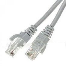 PATCH CORD CAT.6 UTP PVC GREY 0,30 mt