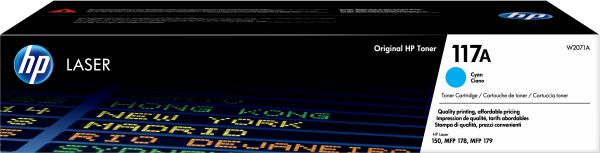 HP 117A CYAN ORIGINAL LASER TONER CARTRIDGE