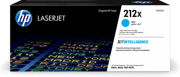 HP 212X CYAN ORIGINAL LASERJET TONER ALTA CAPAC