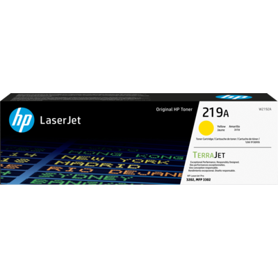 HP 219A YELLOW ORIGINAL LASERJET TONER CARTRIDGE