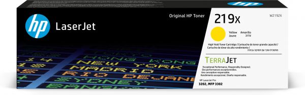 HP 219X HIGH YIELD YEL LASERJET TONER CARTRIDGE