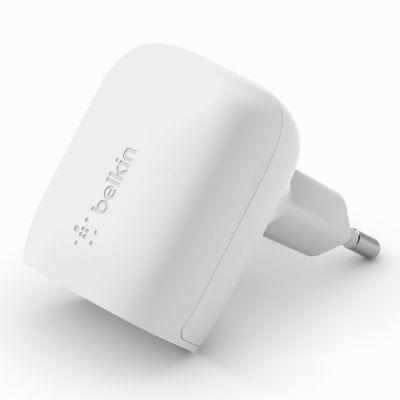 BOOST CHARGE 20W USB-C SINGLE WALL CHARGER, WHITE