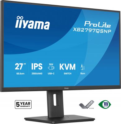 27  IPS-panel, 2560x1440 USB-C, KVM, HDMI DP