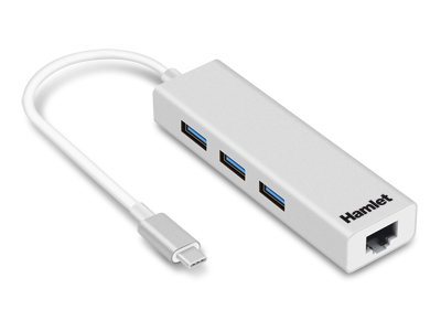 HUB USB-C 3 PORTE USB A 3.0 + LAN