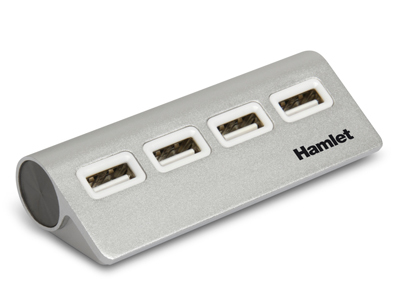 HUB USB 2.0 4 PORTE ALLUMINIO