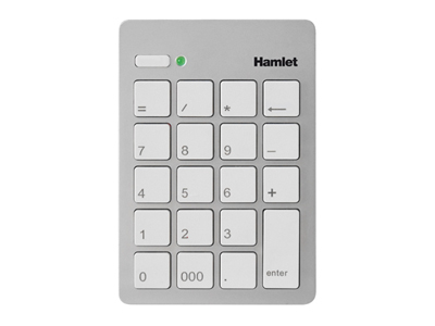 TASTIERINO NUMERICO USB SILVER BIANCO