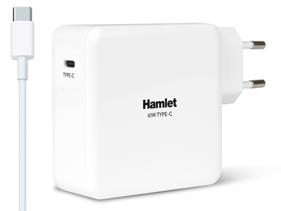 ALIMENTATORE 61WATTS USB TYPEC COLORE BIANCO