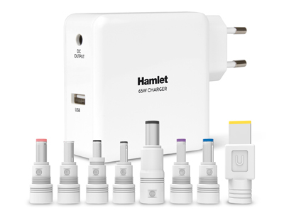 ALIMENTATORE NB 65W 8 TIPS,USB