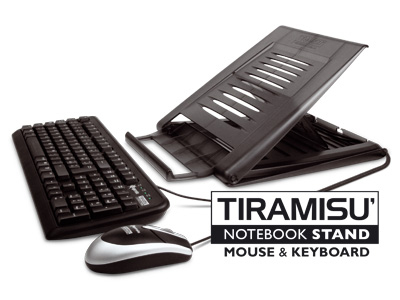 TIRAMISU NOTEBOOK STAND + TASTIERA E MOUSE